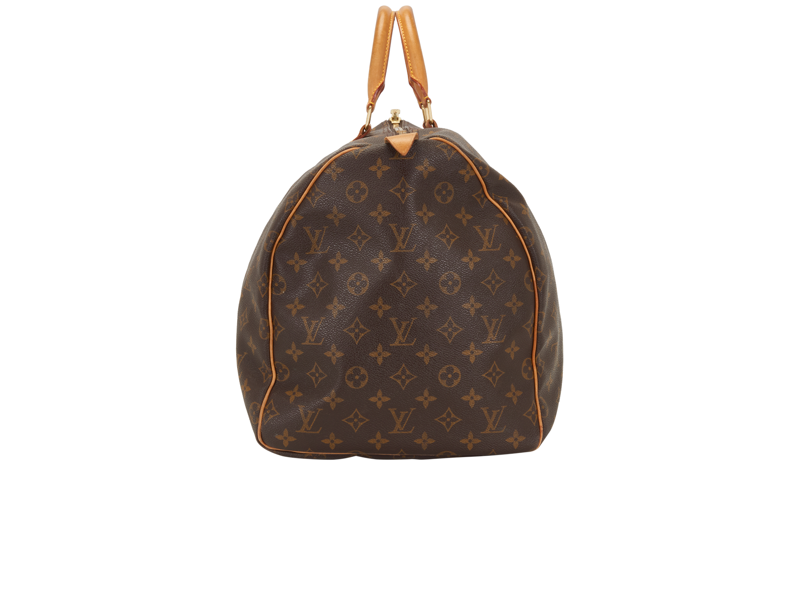 Keepall 55, &pound;850, Handbags, Brown, Canvas, Bottom view